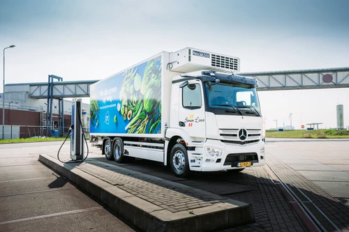 Simon Loos breidt elektrisch wagenpark uit met eerste vijf eActros koelbakwagens van Nederland 1