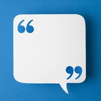 speech bubble on blue background