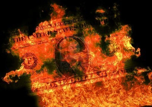 burning-dollar