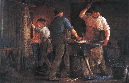 Smedje i HornbÊk, 1875