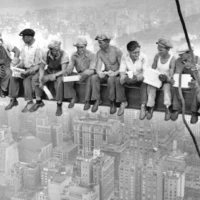 New York Construction Workers Lunching on a Crossbeam