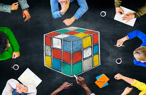 Cube Cubic Puzzle Solution Solving Problem Concept