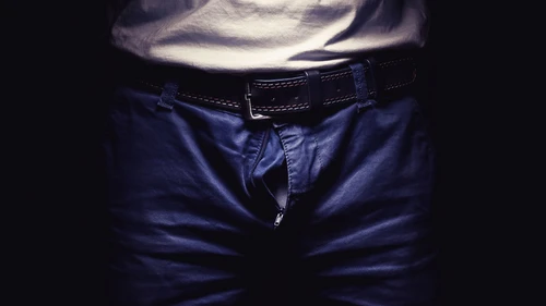 Details,Of,A,Man's,Pants,,Open,Zipper.