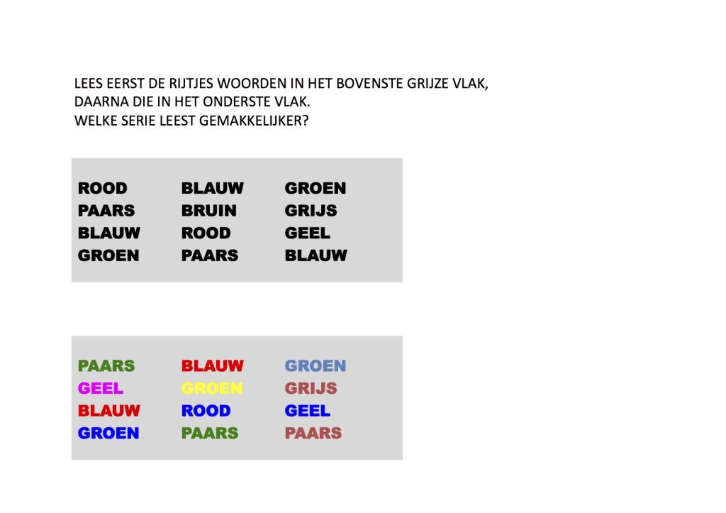 Kleuren illustratie